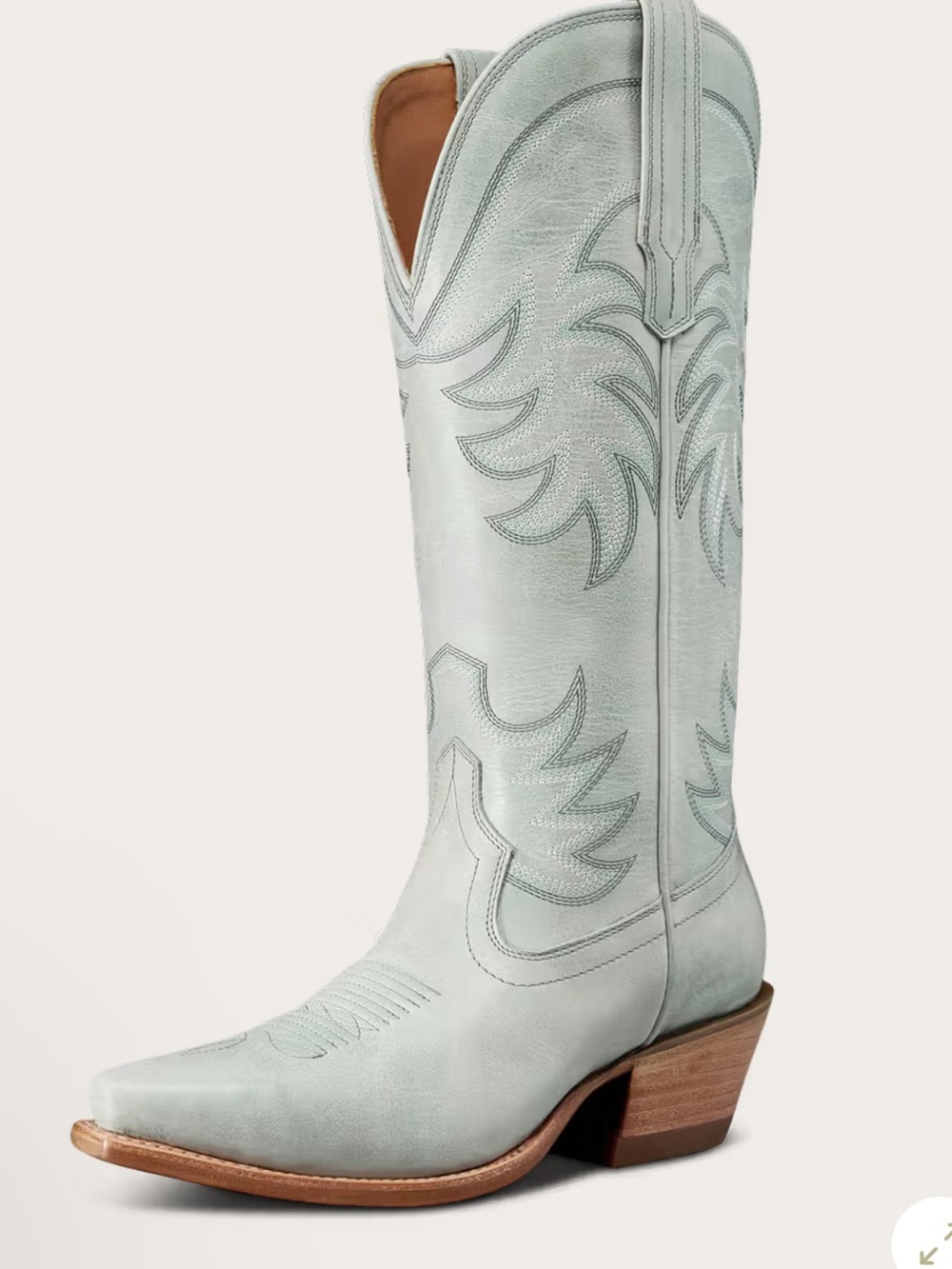 Tecovas The Annie Slate Rare Cowgirl Cowboy Boots 8 B Wide Calf New in Box - Picture 3 of 4